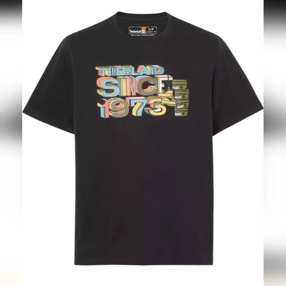Timberland Since '73 Short Sleeve Black T-Shirt - Unisex NWT Mens M Women's L/XL - Picture 7 of 16